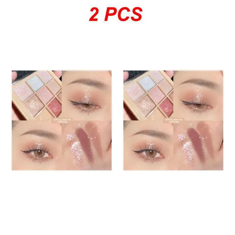 1/2pcs neue neun farbige Lidschatten-Palette Netz rot Live Earth Farbe perlmutt matt Make-up-Sets Maquill age Beauty & Health