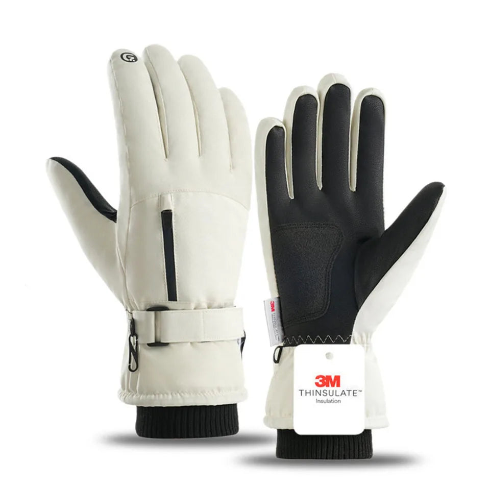 GTUBIKE Winter warme Handschuhe für Outdoor-Radfahren, Skifahren, verdickter, kältebeständiger Handschuh, wasserdichter Touchscreen, Campingausrüstung