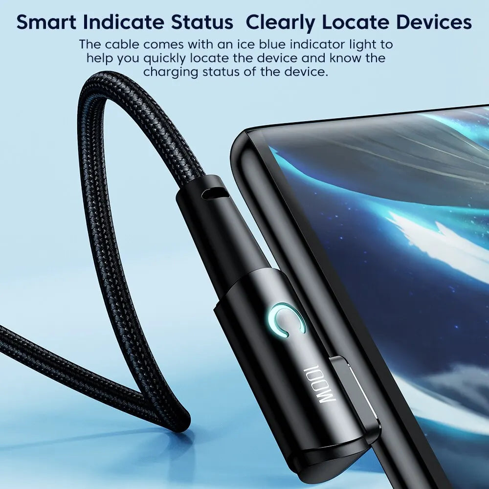 Toocki 100w usb c zu usb c kabel 90 grad für ipad macbook pro xiaomi samsung huawei schnell ladetyp c datums kabel