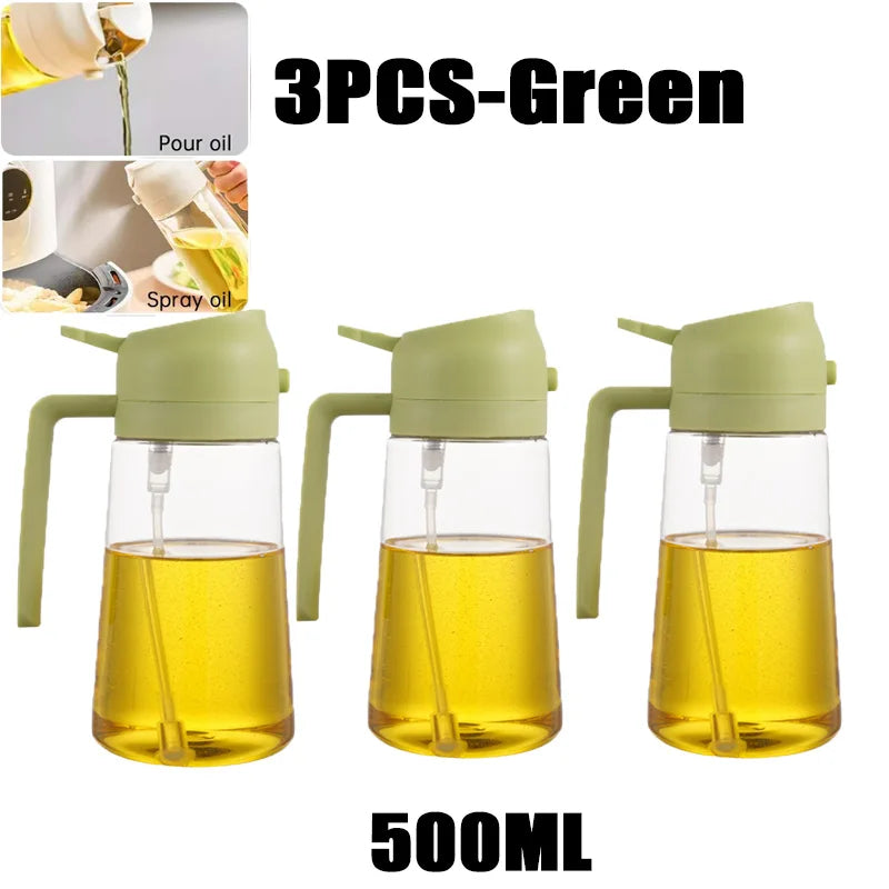 200/300/500 ml Öl Spray Flasche BBQ Kochen Olivenöl Sprayer Kunststoff Backöl Spray Leere Flasche Essig flasche Oder Öl pinsel