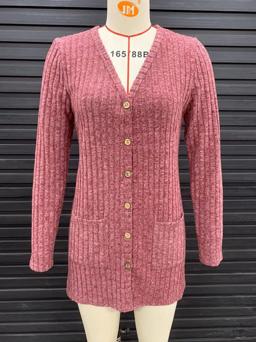 Frauen Lose Lange Pit Tasche Lose Jacke Mäntel Frühling Herbst Weibliche Dünne Outwear Strickjacken JSFS-KK003