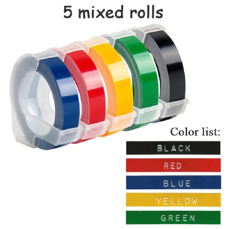 C101 3D-Prägung Schreibmaschine Etikettiermaschine Manueller Etikettierer Kompatible Dymo Druckeretiketten für Dymo 1296 Etikettenherstellung