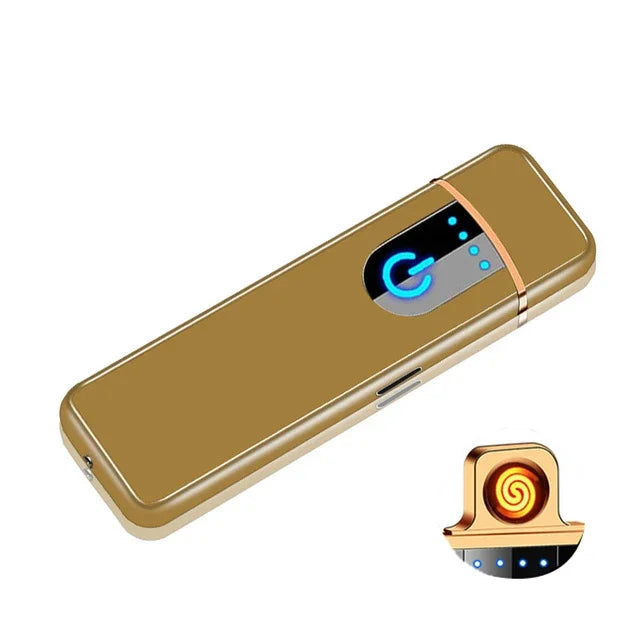 Mini-Elektrofeuerzeug, USB wiederaufladbar, Dual Arc, winddicht, Küchenfeuerzeug, Plasma-Rauch-Zubehör, Weihnachten, Halloween-Geschenk, Neu