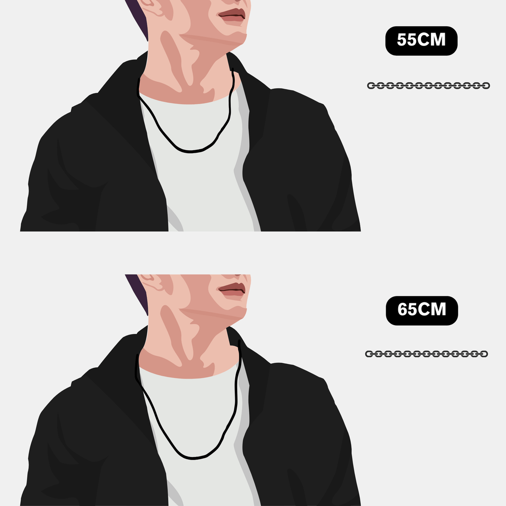 Carbon Fiber Dog Tag Halskette