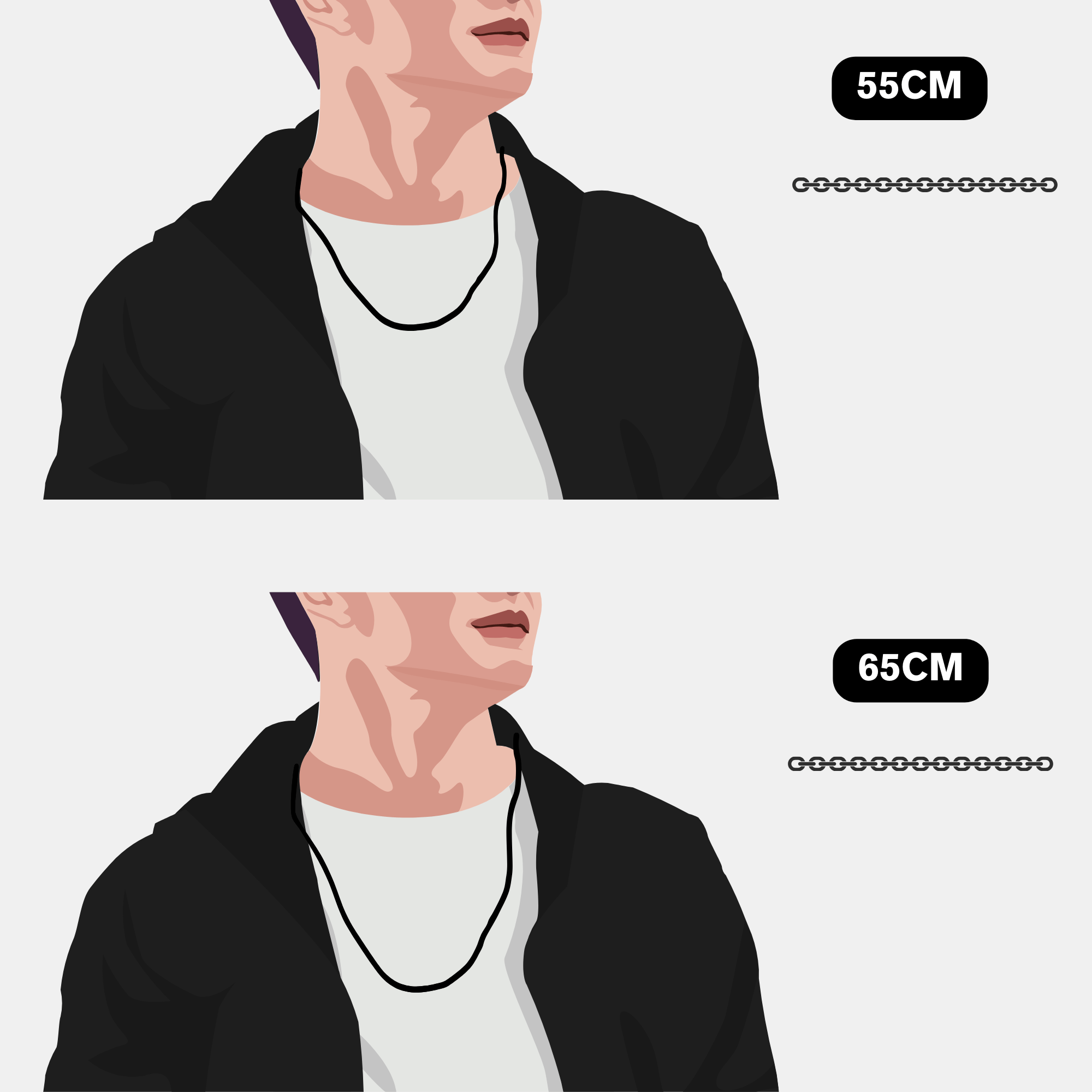 Carbon Fiber Dog Tag Halskette