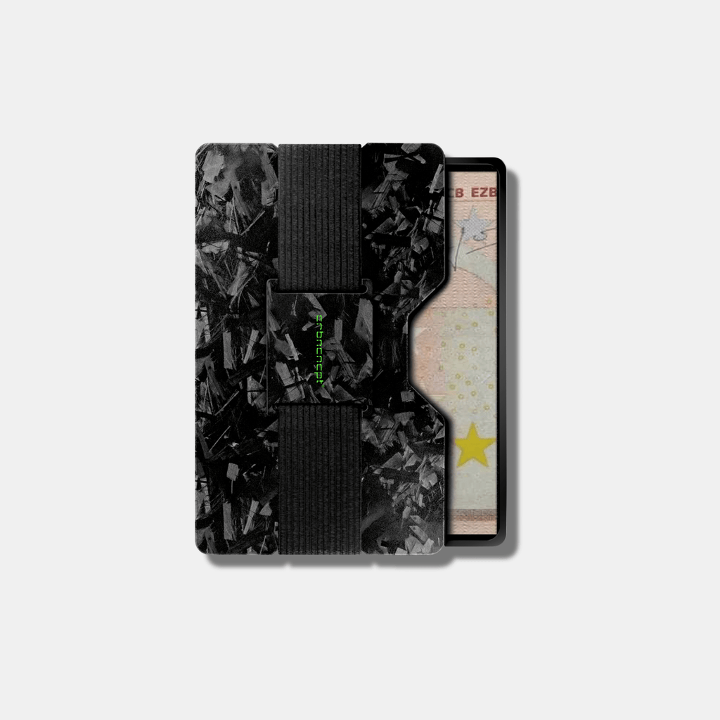 Forged Carbon Kartenetui | Münzfach | Geldband | RFID