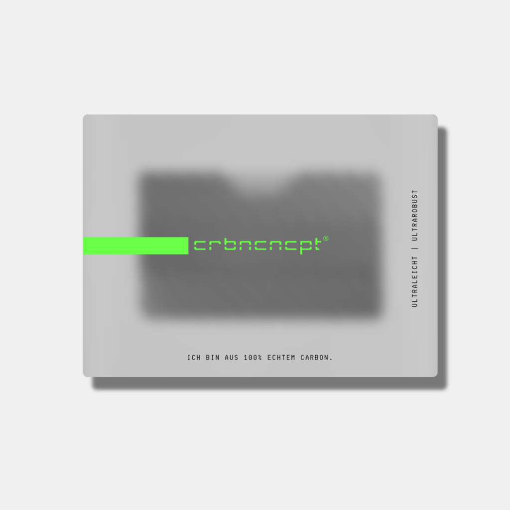 Forged Carbon Kartenetui | Münzfach | Geldband | RFID